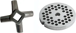 Rental Knives #22 14 Reversible Meat Grinder Plate - Cozzini Cutlery Imports (#22-14 Plate with Grinder Knife)