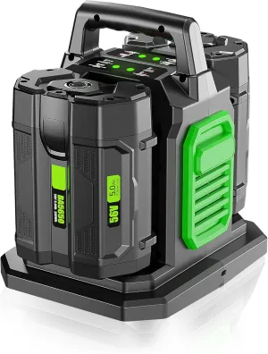 Replacement for EGO 56V Dual Battery Charger CH2800,Compatible with EGO 56V Batttery BA2800 BA4200 BA1400,for EGO Power  CH2100 56-Volt Lithium-ion Dual Port Charger (Battery Not Included)