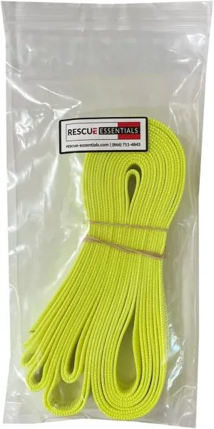 Rescue Essentials 1" Tubular Nylon Webbing (22.5')-Lime Green