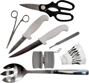 Rite Farm Products MASTER POULTRY PROCESSING & BUTCHER KNIFE KIT CHICKEN DUCK TURKEY KNIVES SET
