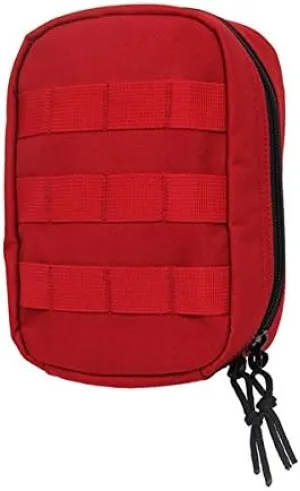 Rothco MOLLE Tactical Trauma & First Aid Kit Pouch, Red