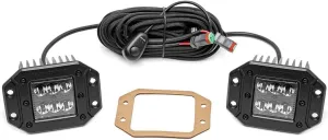Rough Country 2" Black Series Flush Mount CREE LED Lights - 70803BL