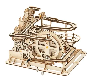 Rowood 3D Puzzles for Adults, Wooden Marblr Run Model Kit, DIY Building Kits for Adults to Build, Craft for Teens, Gift for Adults & Teen Boys Girls, Age 14 , Waterwheel Coaster