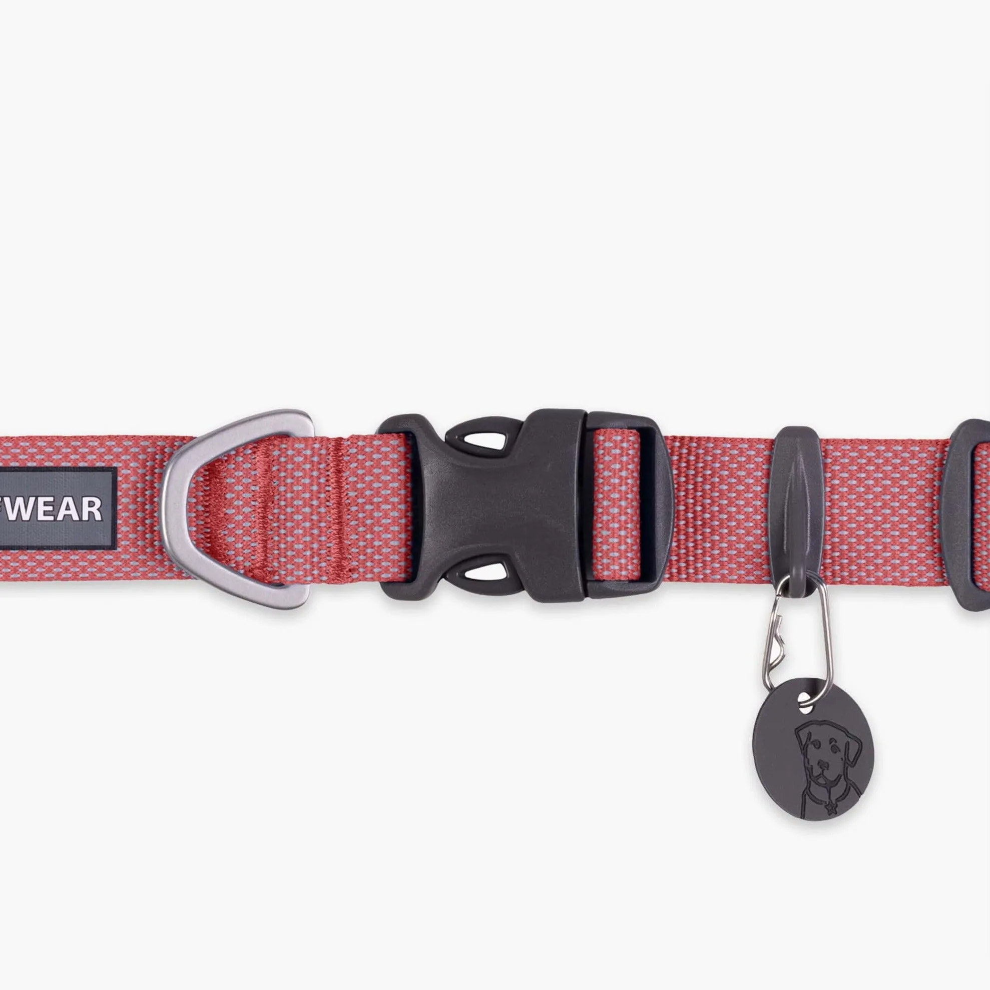 Ruffwear Hi & Light Salmon Pink Dog Collar – Ultralight & Durable for Active Dogs