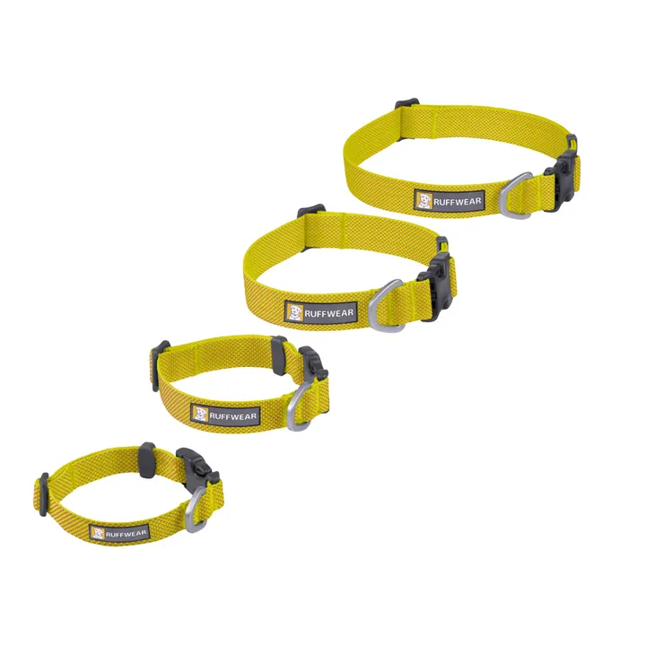 Ruffwear Hi  Light Lightweight Collar for Dogs Lichen Green