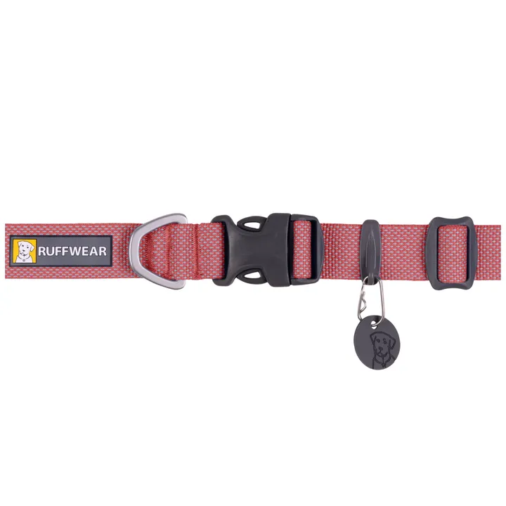 Ruffwear Hi  Light Lightweight Collar for Dogs Salmon Pink
