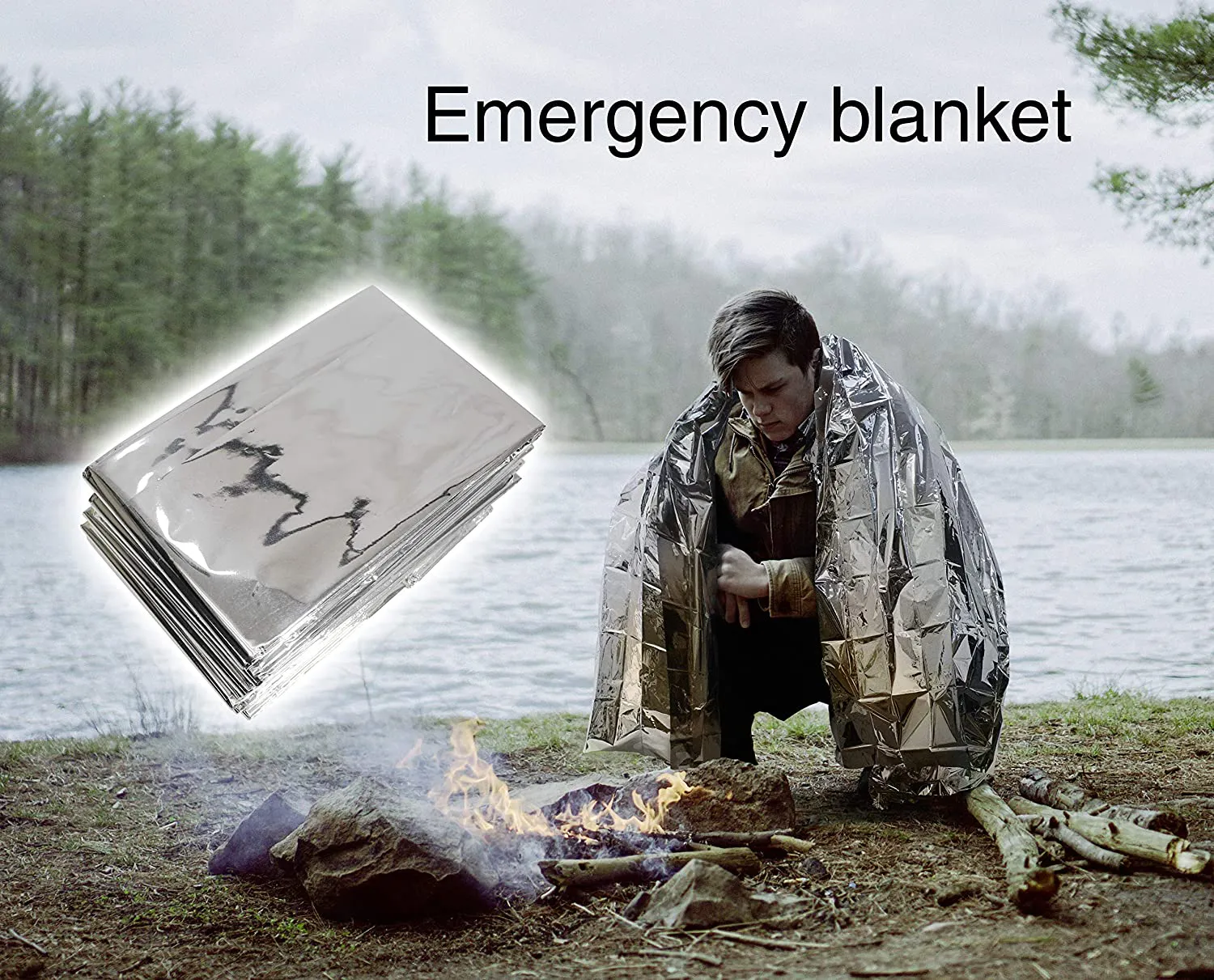 Rynx | 10 in 1 Emergency Tactical Gear Survival Pack Knife Blanket Compass Firestarter Flashlight Saw Outdoor Camping Hiking Hunting Adventure Sports Gear