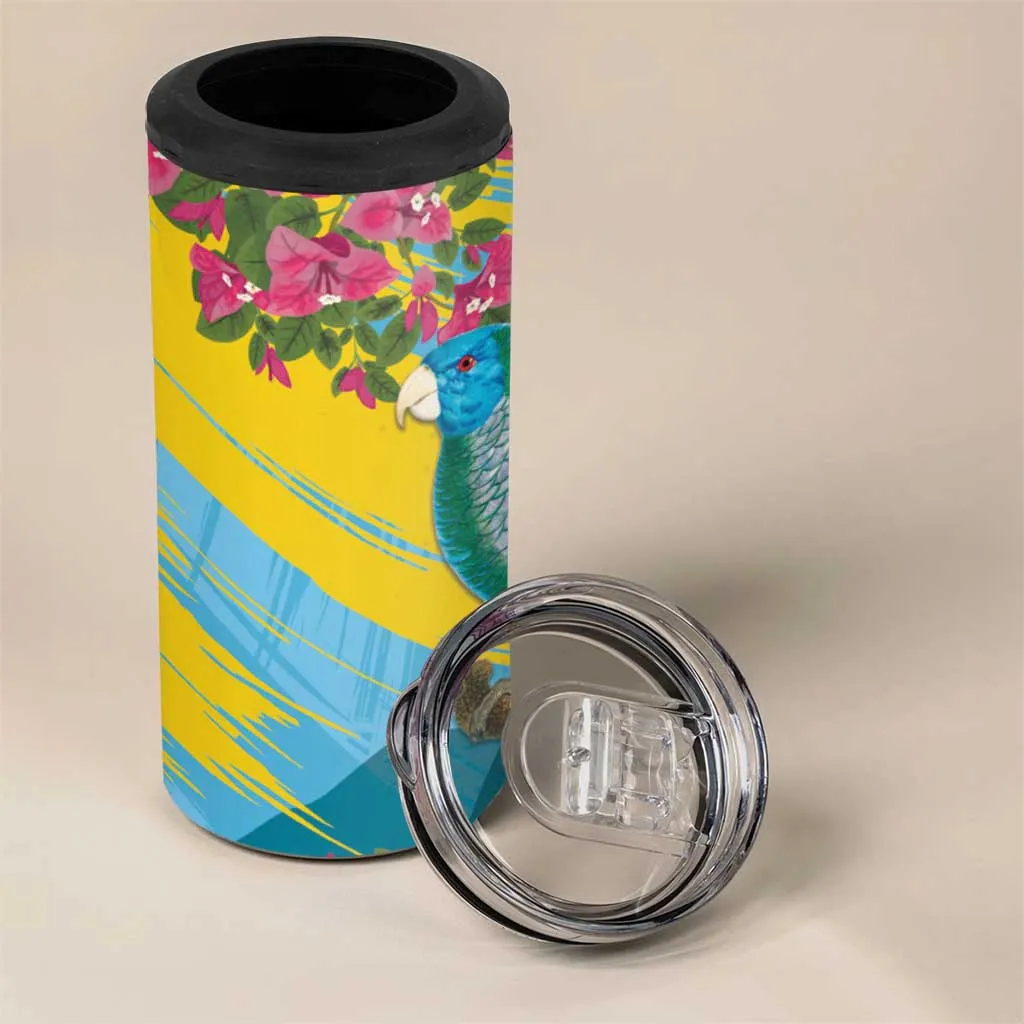 Saint Lucia Afro 4 in 1 Can Cooler Tumbler Tropical Vibes LT7