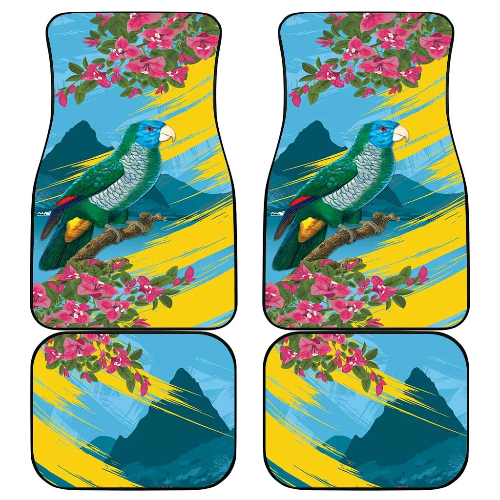 Saint Lucia Afro Car Mats Tropical Vibes LT7