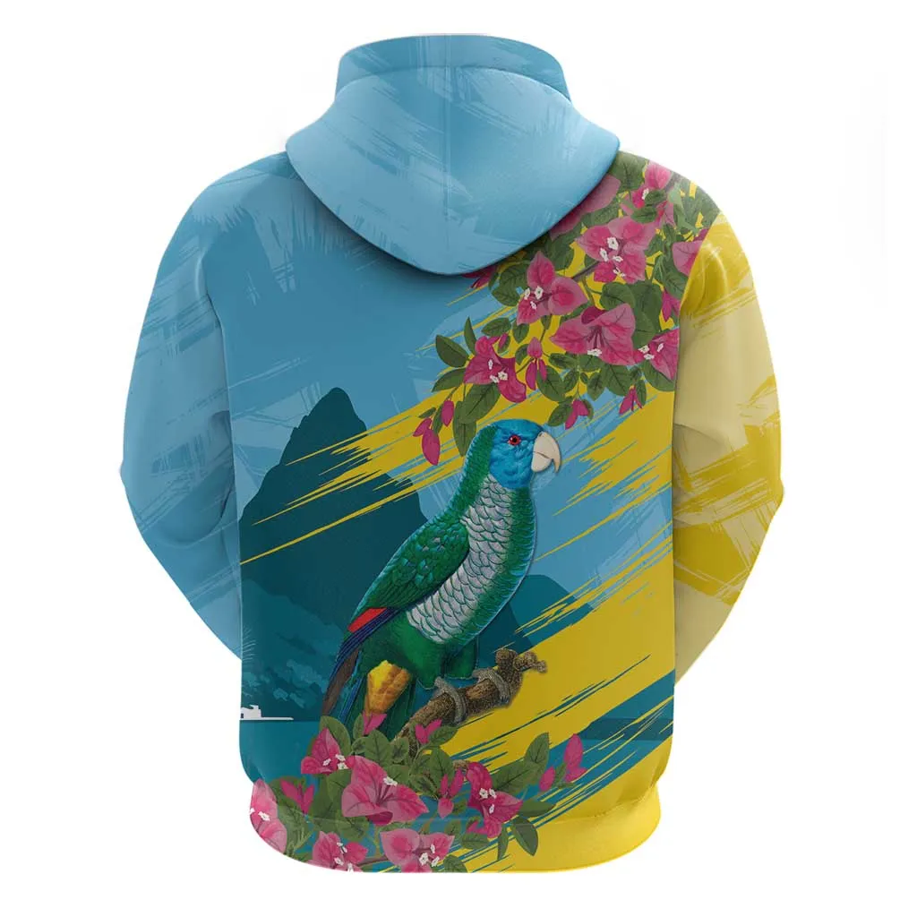 Saint Lucia Afro Hoodie Tropical Vibes LT7