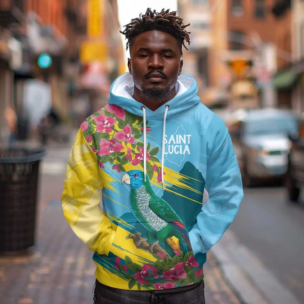 Saint Lucia Afro Hoodie Tropical Vibes LT7