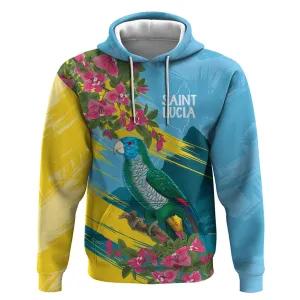 Saint Lucia Afro Hoodie Tropical Vibes LT7