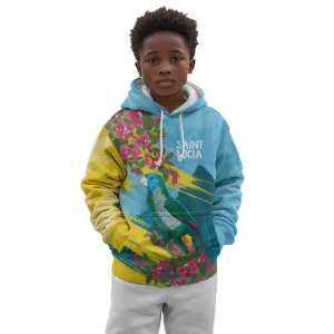 Saint Lucia Afro Kid Hoodie Tropical Vibes LT7