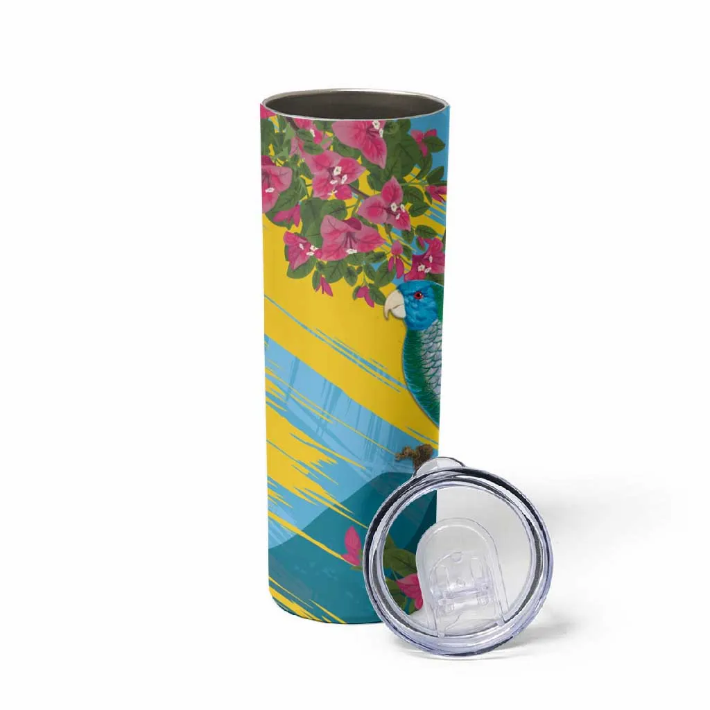 Saint Lucia Afro Skinny Tumbler Tropical Vibes LT7