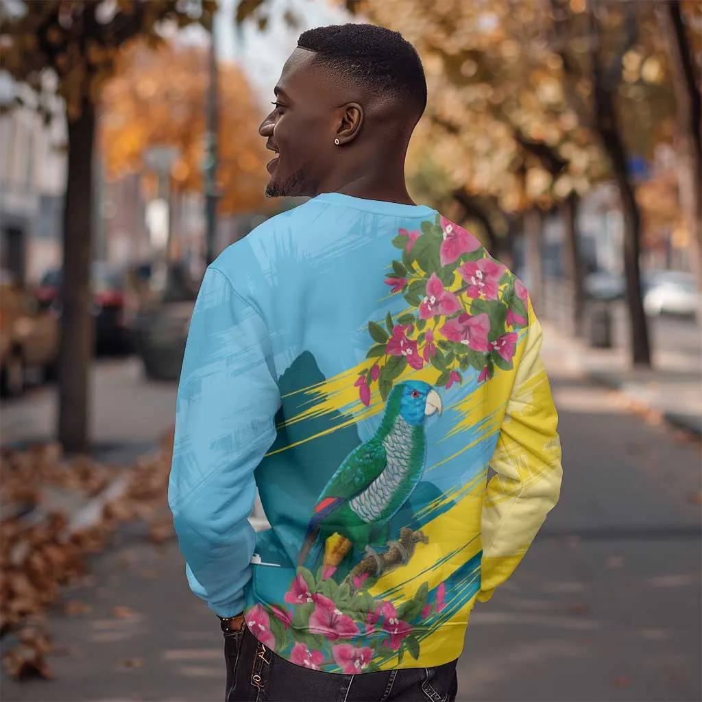 Saint Lucia Afro Sweatshirt Tropical Vibes LT7