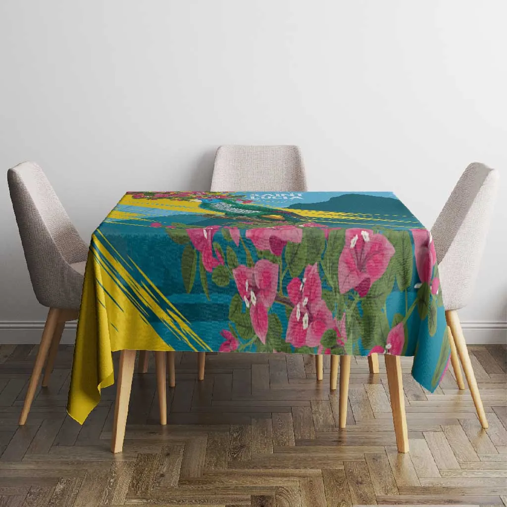 Saint Lucia Afro Tablecloth Tropical Vibes LT7