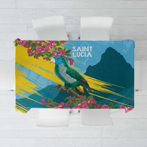 Saint Lucia Afro Tablecloth Tropical Vibes LT7