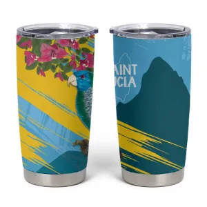 Saint Lucia Afro Tumbler Cup Tropical Vibes LT7
