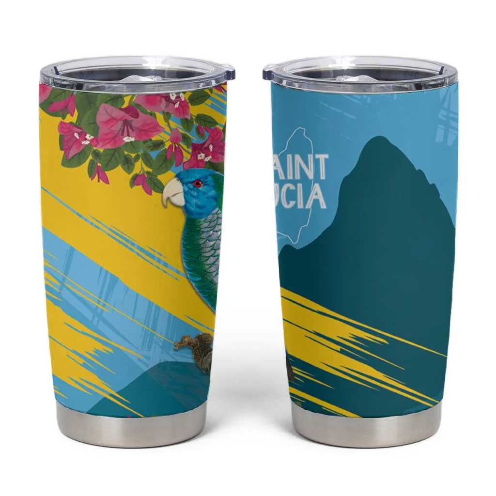 Saint Lucia Afro Tumbler Cup Tropical Vibes LT7