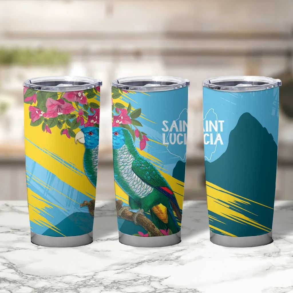 Saint Lucia Afro Tumbler Cup Tropical Vibes LT7