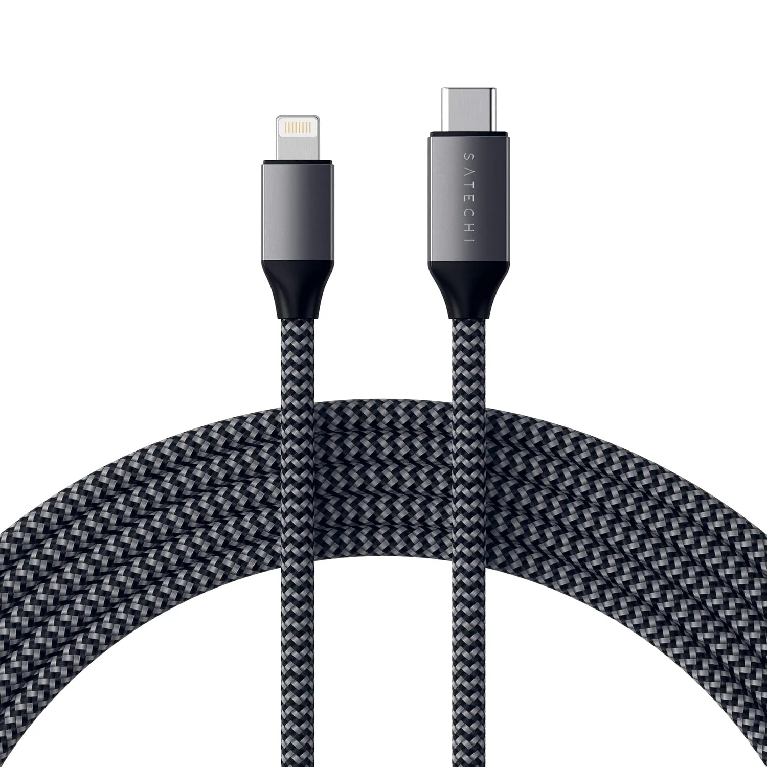 Satechi USB C to Lightning Cable – Apple MFi Certified – iPhone Fast Charging Cable – for iPhone 14 Pro/14/14 Plus, iPhone 13 Pro Max/13 Pro/13/13 Mini, AirPods Pro, AirPods 3/2/1 (6ft/2m)