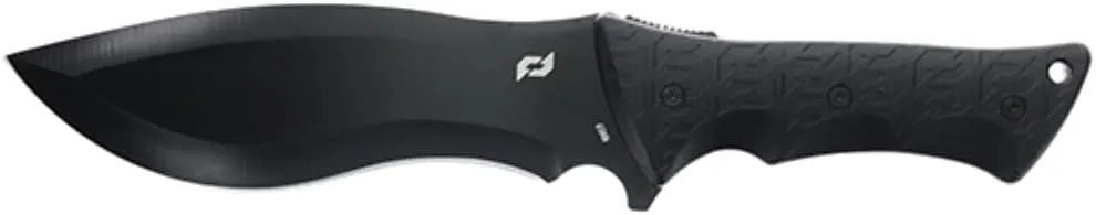 Schrade Delta Class Little Ricky Full Tang Fixed Blade with Titanium Coated 8Cr13MoV Stainless Steel Drop Point Re-Curve Blade for Outdoor Survival, Hiking