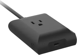 Scosche BL2PE BaseLynx 2.0 Powered End Cap, Modular Charging System Accessory with 120V AC Outlet Adapter Wall Plug and 67W USB-C Charger Port Compatible with Apple iPhone, iPad, MacBook & More, Black