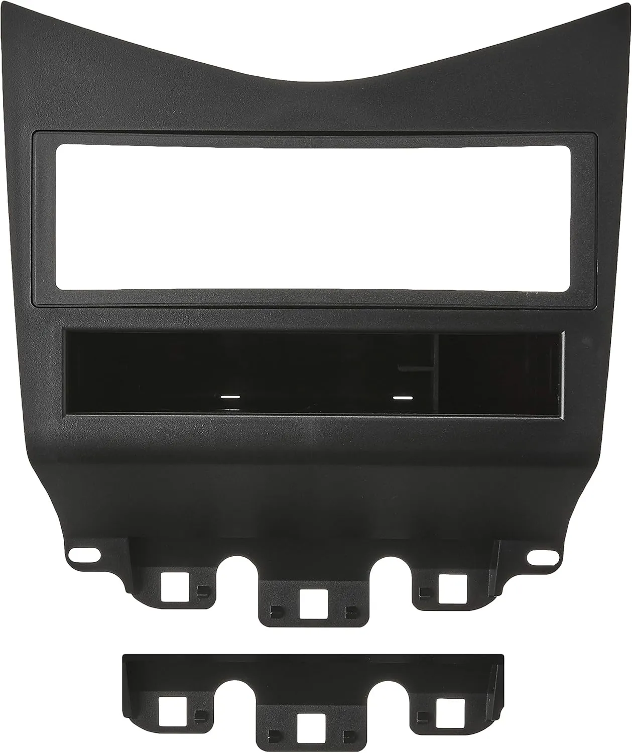 Scosche HA1573B Compatible with 2003-07 Honda Accord DIN w/Pocket Dash Kit Black; Lower Dash Kit Black