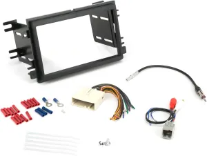Scosche ICFD6BN Double DIN Radio Install Dash Kit Compatible with Select 2007-14 Ford and & Mercury Vehicles with Premium Sound - Complete Car Stereo Installation Kit - See Vehicle Fit Guide in Images