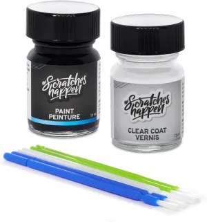 ScratchesHappen Exact-Match Touch Up Paint Kit - Rapid Red/Vivid Red Cocktail (0121/VRC1) for Yamaha - Essential (Paint   Clear Coat)