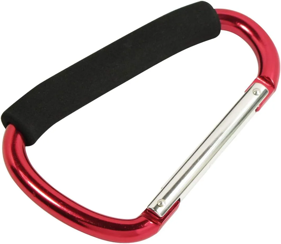 SE Assorted Color Jumbo Aluminum Carabiners (12 PC.) - 1297A-12