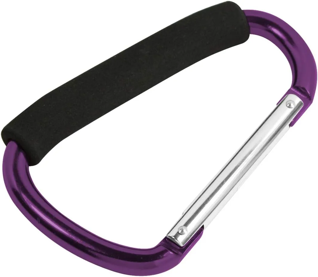 SE Assorted Color Jumbo Aluminum Carabiners (12 PC.) - 1297A-12