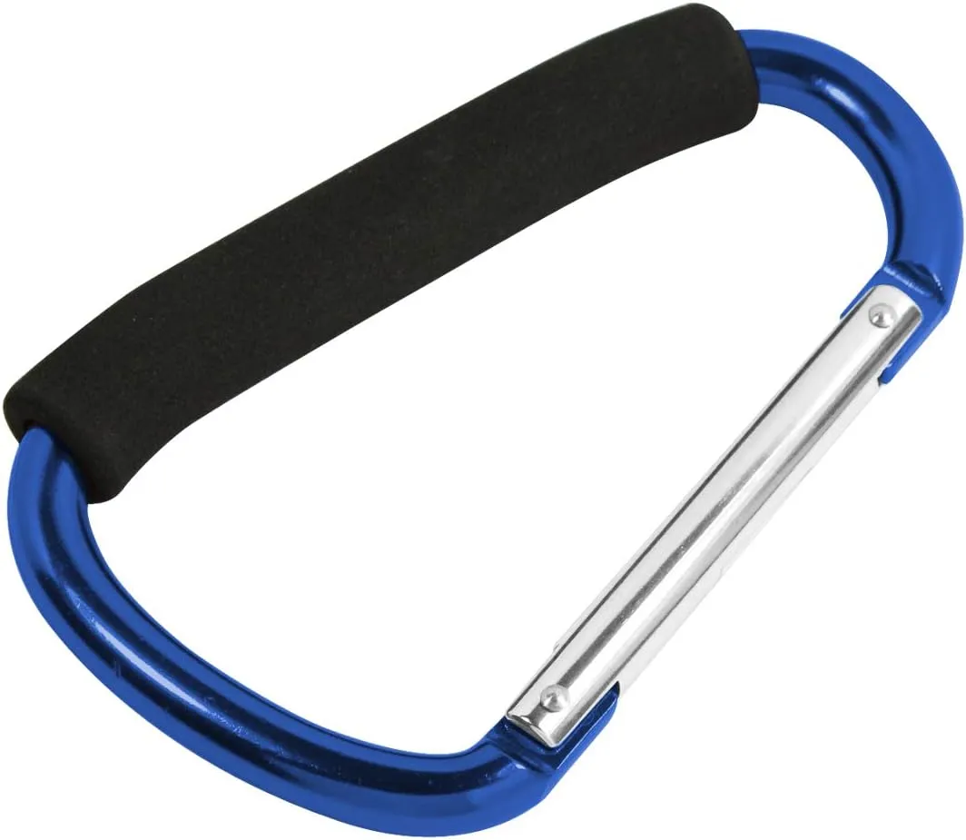 SE Assorted Color Jumbo Aluminum Carabiners (12 PC.) - 1297A-12