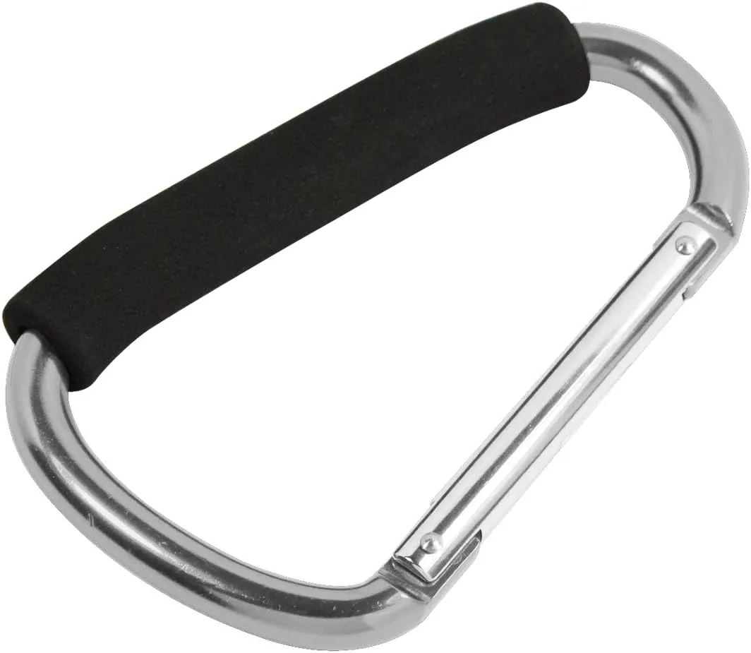 SE Assorted Color Jumbo Aluminum Carabiners (12 PC.) - 1297A-12
