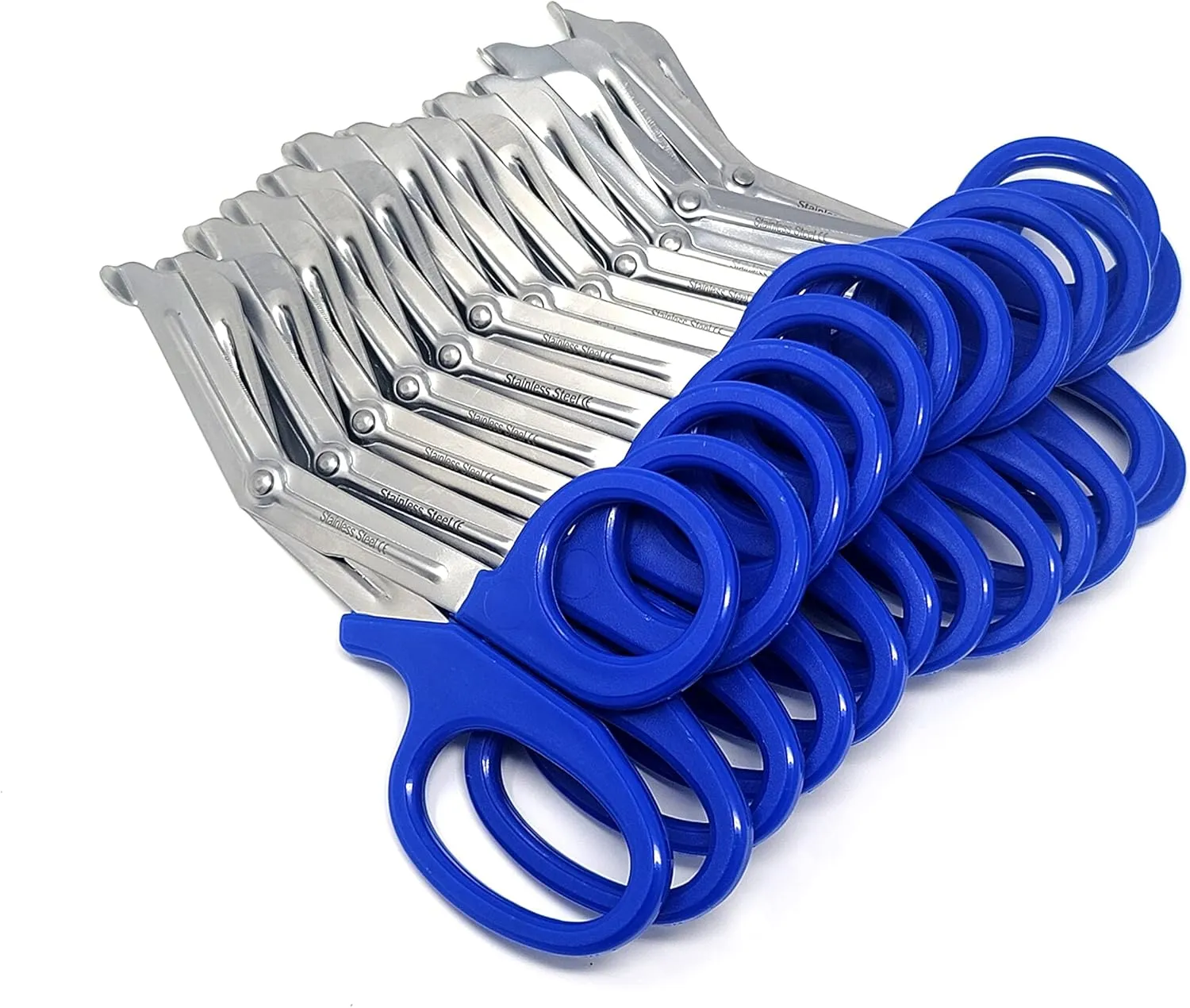 Set of 12 Trauma EMT Paramedic Shears – 7.25" Premium Stainless Steel Scissors for Nurses, Doctors, Firefighters & First Responders