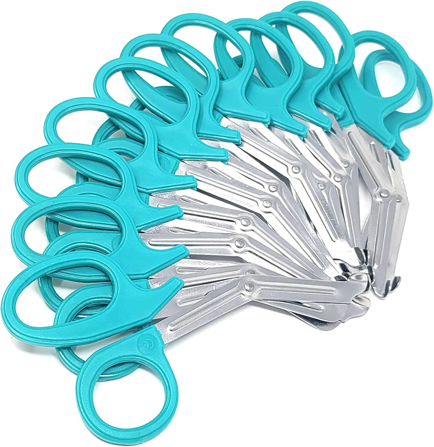Set of 12 Trauma EMT Paramedic Shears – 7.25" Premium Stainless Steel Scissors for Nurses, Doctors, Firefighters & First Responders