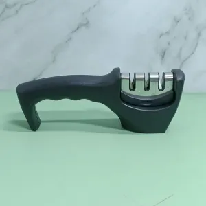 SHARPWAY 4-in-1 Kitchen Knife Sharpener Helps Repair, Restore, Polish Blades and Cut-Resistant Glove