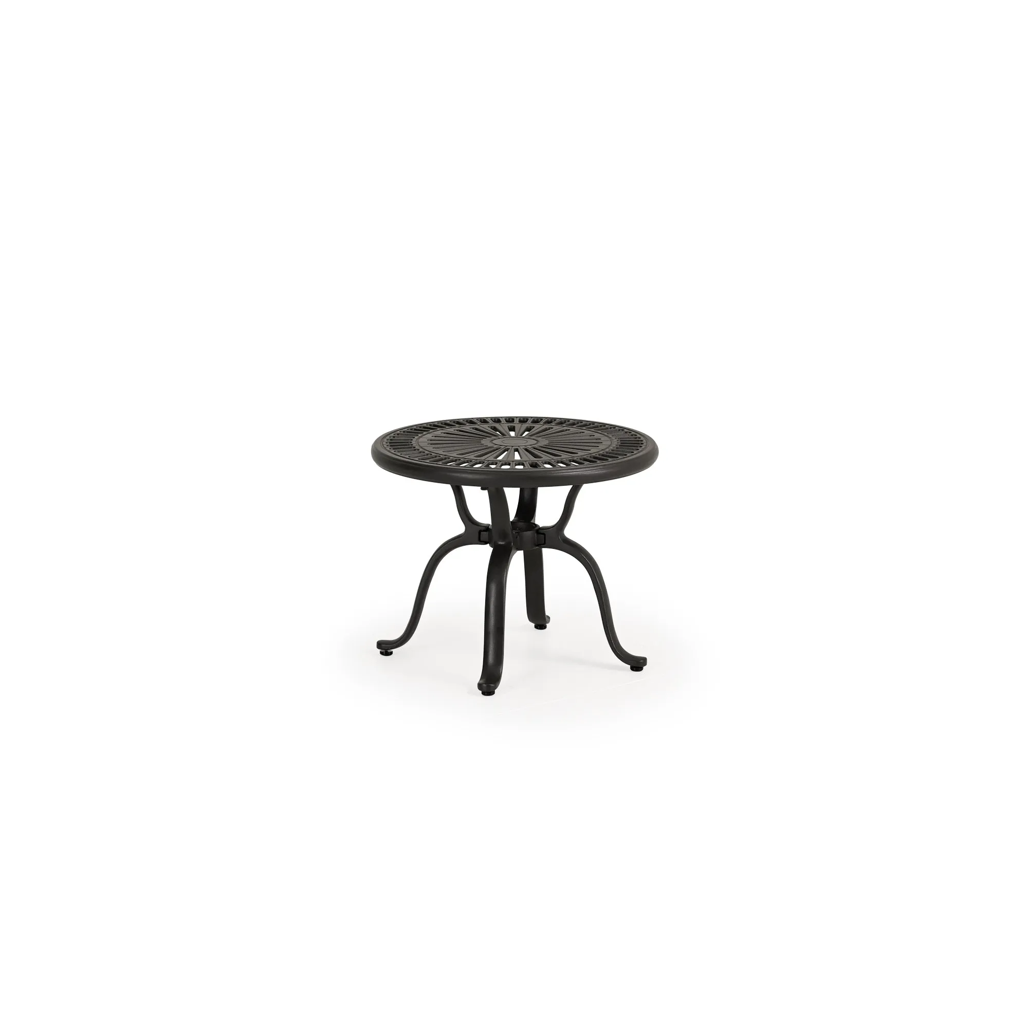 Shoreline Outdoor 22" Round Aluminum Top Tea Table