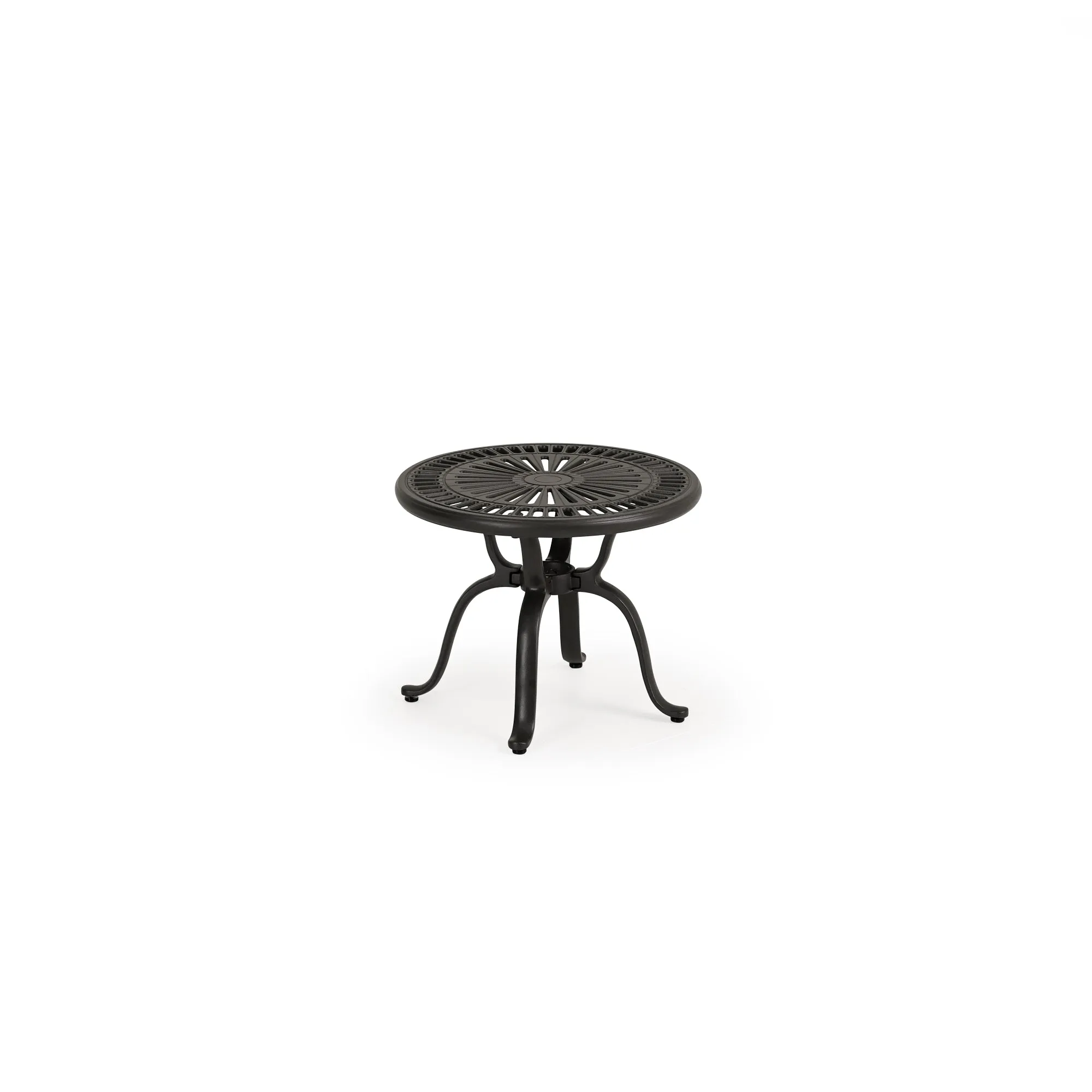 Shoreline Outdoor 22" Round Aluminum Top Tea Table