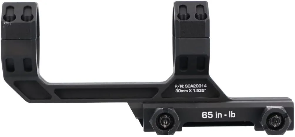 Sig Sauer Alpha MSR Strong Ductile Durable Reliable 7075-T6 Aluminum 1.535" High 0 MOA Cant M1913 Attachment Scope Ring Mount