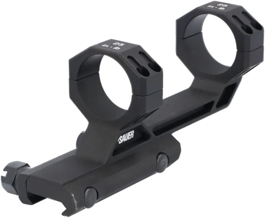 Sig Sauer Alpha MSR Strong Ductile Durable Reliable 7075-T6 Aluminum 1.535" High 0 MOA Cant M1913 Attachment Scope Ring Mount