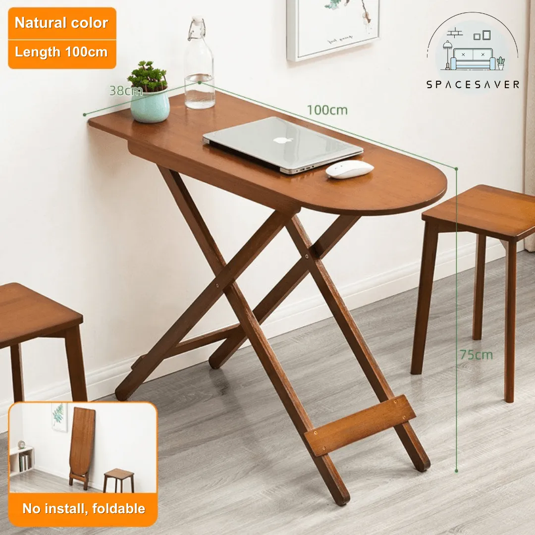Simple Foldable Table (Dining Table)/Long rectangular table/Multifunctional Small Table for Dormitories, Homes with Small Spaces