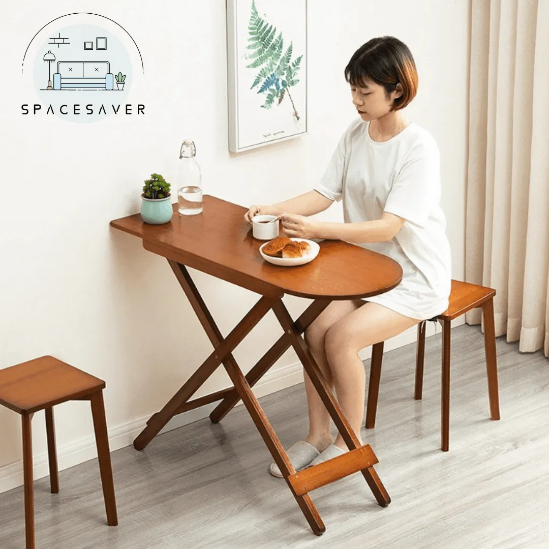 Simple Foldable Table (Dining Table)/Long rectangular table/Multifunctional Small Table for Dormitories, Homes with Small Spaces