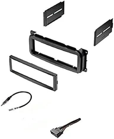 Single Din Car Stereo Kit, Wire Harness, Antenna Adapter for Dodge: 2002-2007 Caravan, 02-04 Dakota, 02-03 Durango, 02-05 Intrepid, 02-06 Neon, 02-06 Stratus