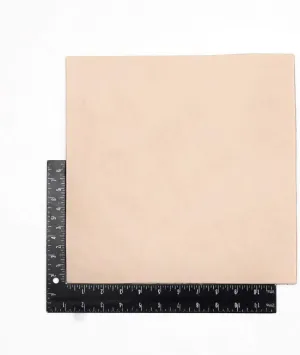 SLC 12"x12" 8-9 Ounce Full Grain Import Vegetable Tanned Tooling Leather Pre-Cut for Carving, Stamping, Dyeing, and Laser Engraving 3.2mm-3.6mm Thickness