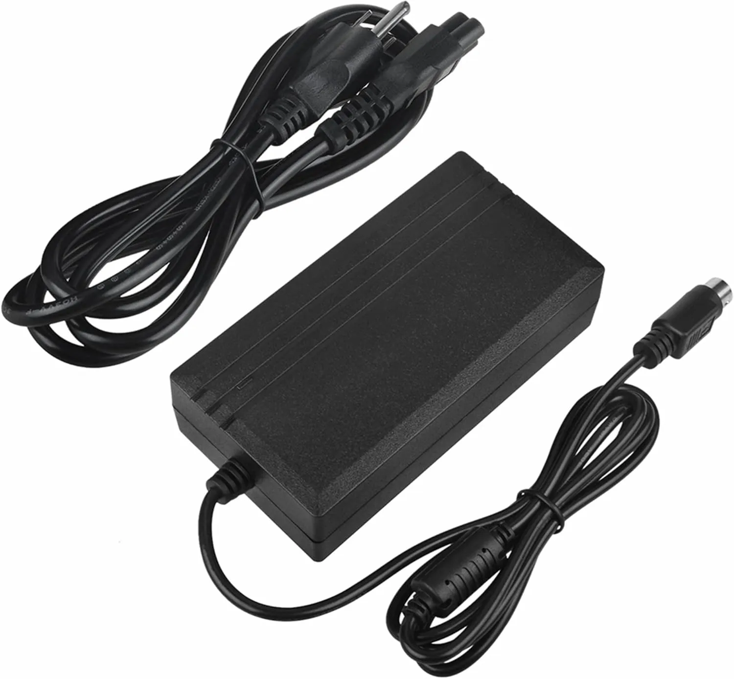 SLLEA 4-Pin DIN AC/DC Adapter for Acbel AD7043 AD 7043 API5AD17 Vectron POS SteelTouch PC Steel Touch Systems 4 Prong Power Supply Cord Cable Battery Charger (w 4Prong End)