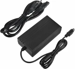SLLEA 4-Pin DIN AC/DC Adapter for Acbel AD7043 AD 7043 API5AD17 Vectron POS SteelTouch PC Steel Touch Systems 4 Prong Power Supply Cord Cable Battery Charger (w 4Prong End)