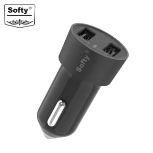 Softy premium quality 3.4 Amp Dual USB car charger