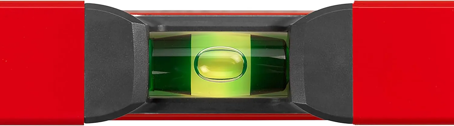 SOLA LSX16 X PRO Aluminum Box Profile Spirit Level with 2 60% Magnified Vials, 16-Inch , Red