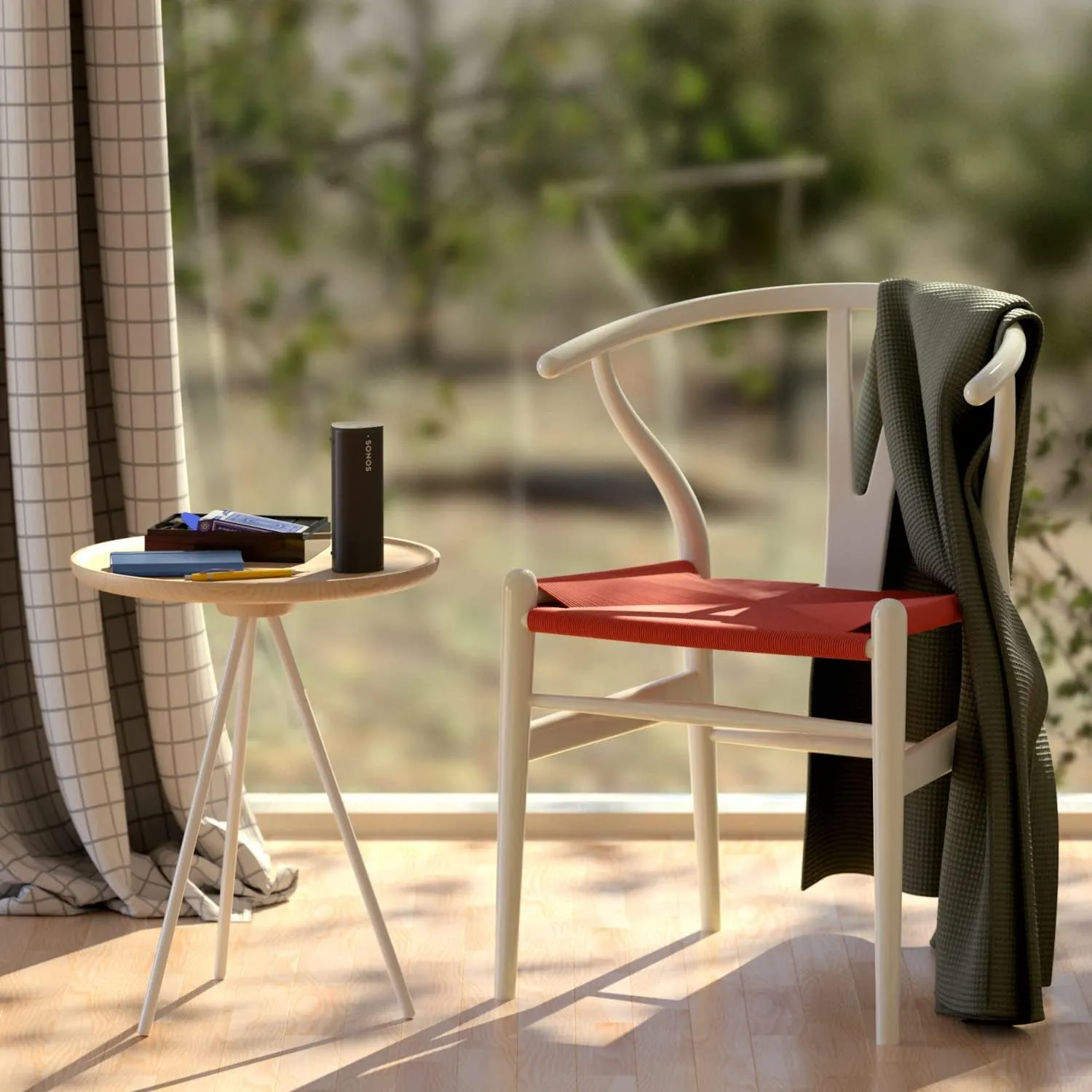 Sonos Roam and Wireless Charger Bundle - Black - Waterproof and Wireless Ultra Portable Bluetooth or WiFi Smart Speaker.